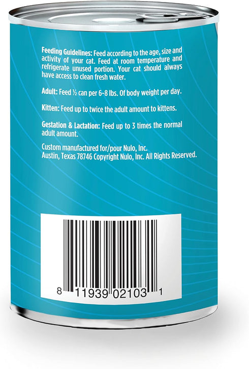Nulo Freestyle Cat & Kitten Wet Pate Canned Cat Food, Premium All Natural Grain-Free, 5 High Animal-Based Proteins