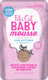 Tiki Cat Baby Wet Cat Food, Chicken and Chicken Liver, Grain-Free, 2.4 oz. Pouch (Pack of 12)