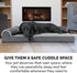 Furhaven Orthopedic Dog Bed for Medium/Small Dogs, L Shaped Chaise with Removable Bolsters - Stone Gray, Medium