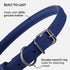 CollarDirect Rolled Leather Dog Collar, Soft Padded Round Puppy Collar, Handmade Genuine Leather for Small, Large Dogs,