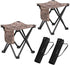 TRIPLE TREE 2 Pack Camping Stool, 13.8 Inch Camouflage Portable Folding Stool