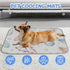 imiBBWQu Summer 27" 22" Cooling Mat for Dogs Watercolor Eggs Feathers Cooling Dog Mat for Car Washable Outdoor Dog Pad