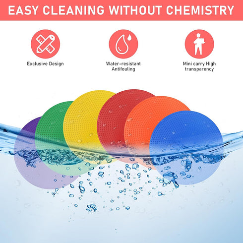 KisSealed 60 Pack Bag,6 Inch Poly Spot Markers with Non-Slip Rubber Floor Dots for PE Gym Classes, Classroom Games