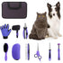 Racvofy Pet Grooming Kit 9-in-1For Dogs and Cats: Deshedding Brush, Nail Clippers &