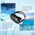 Gugxiom Adult Diving Mask Snorkel Gear, Anti Fog Swim Mask with Tempered Glass for Water Sports