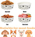 Disposable Dog Bowls - 30 Pcs 16 Ounces Paper Bowls for Pet Food and Water Serving for Small Medium Dogs and Cats
