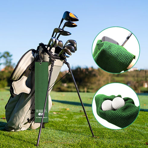 The Older I Get The Harder It is to Find Embroidered Golf Towel, Funny Golf Accessories for Men