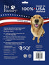 Pet Factory 100% Made in USA Beefhide Dog Chew Treats, 4" Knotted Bones, Natural Flavor, 18 Count/1 Pack.