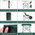 Tesouro Portable Camping Table,Folding Side Table Aluminum Top for Outdoor Cooking, Hiking, Travel, Picnic (Blackish