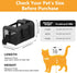 17" 12" 12", 17 lbs, Simple Deluxe Airline-Approved Cat Carrier, x x Soft-Sided Pet Carrier for Cats up to Durable