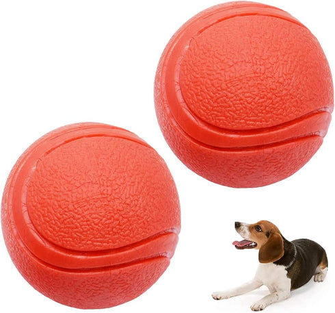 GaesQae Hard Rubber Balls for Dogs, Indestructible Bouncy Ball for Dog Training