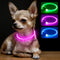 BSEEN Light Up Dog Collars, Rechargeable LED Puppy Collar, Glowing TPU Cuttable Collar for Small Medium Large Dogs (XS,