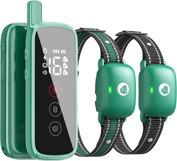 Dog Shock Collar with Touch Screen, E-Collar with Security Lock, 3 Training Modes, Waterproof for All Breeds