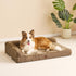 EHEYCIGA Memory Foam Orthopedic Dog Beds, Large Sized Washable Bed with Waterproof Lining, Removable Cover, 41x27