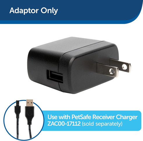 PetSafe USB Replacement Wall Adaptor Receiver Charger, Compatible with Wireless and In-Ground Fences