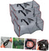 18.11X8.66 Inch Set 3 Unomor Folding Lobster Net Portable Crab Trap Crawfish Bait Cage Fishing Net of for Outdoor