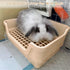 Chinchillas PINVNBY Extra Large Rabbit Litter Box Small Animal Potty Trainer Huge Bunny Litter Pan Plastic Pet Corner