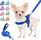 Lukovee No Pull Dog Harness and Leash Set, Soft Padded Adjustable Reflective Vest for Small Dogs (XS, Blue)