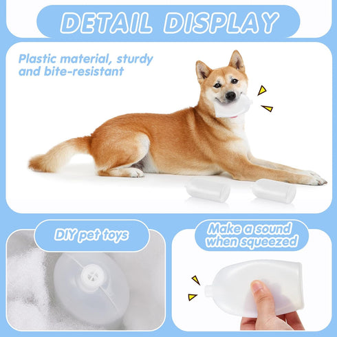 60 Deekin Pcs Large Replacement Squeakers for Dog Bulk Pet for Repair Squeaky Cat Fix Noise Maker Insert Supplies