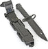 Rubber Knife Training Airsoft Dummy Plastic Dagger with Sheath for Halloween Martial Arts Cosplay
