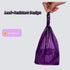 Cats,6 (90 Count) Purple T-Shirt Poop Bags with Easy-Tie Handles Leak-Proof, Extra Thick Waste Bags for Small Dogs