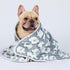 1 Pack 3 Blankets, Super Soft Fluffy Premium Cute Elephant Pattern Pet Blanket, Flannel Throw for Dog, Puppy, Cat (Dark