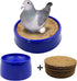 6PCS Pigeon Nest Bowl, Plastic Bird Nest with Coconut Palm Mat for Racing Pigeons, Doves, and Small Birds