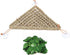 kathson Bearded Dragon Hammock with Suction Cups, 2 PCS Reptile Terrarium Leaves, Habitat Decor for Lizards, Snakes,