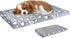 VANKEAN Reversible Cool and Warm Dog Bed Mat for Crates - Stylish Pad with Waterproof Inner Linings, Removable Cover