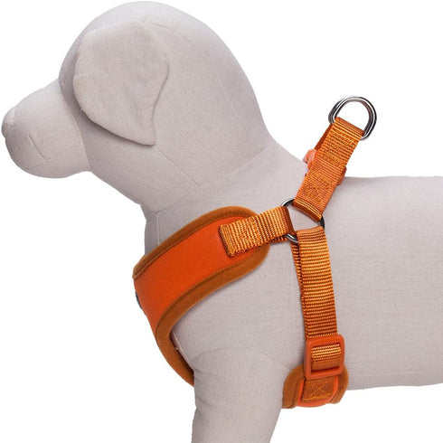Blueberry Pet 4 Colors Better Basic Dog Harness Vest, Orange Fusion, Chest Girth 17" - 21"