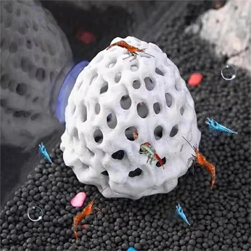 Bingche 3pcs Shrimp Dome Hiding Habitat Aquarium Beta Fish Tank Tunnel Hole Decoration Accessories