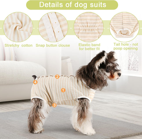 Etdane Dog Diapers, Sanitary Panties for Male and Female Dogs, Yellow/X-Small