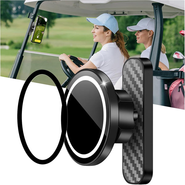 PTAZSCTC Magnetic Golf Cart Phone Holder,Phone Mount Holders with Magnetic Sheet for Golf