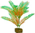 GloFish Plant Aquarium Décor, Medium Green and Orange, Fluorescent Under Blue LED Light
