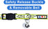 Pawtitas Pet Glow In The Dark Cat Collar with Safety Buckle and Bell, Green Hook
