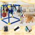 VYNALTIX 12 12 Puppy Play Gym with Toys, Removable Dog Enrichment Playground, Interactive Indoor Training Activity