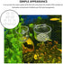 10pcs Fish Tank Planter Decor, Acrylic Plant Cup Holders for Fish Tank Supplies and Bait Feeder