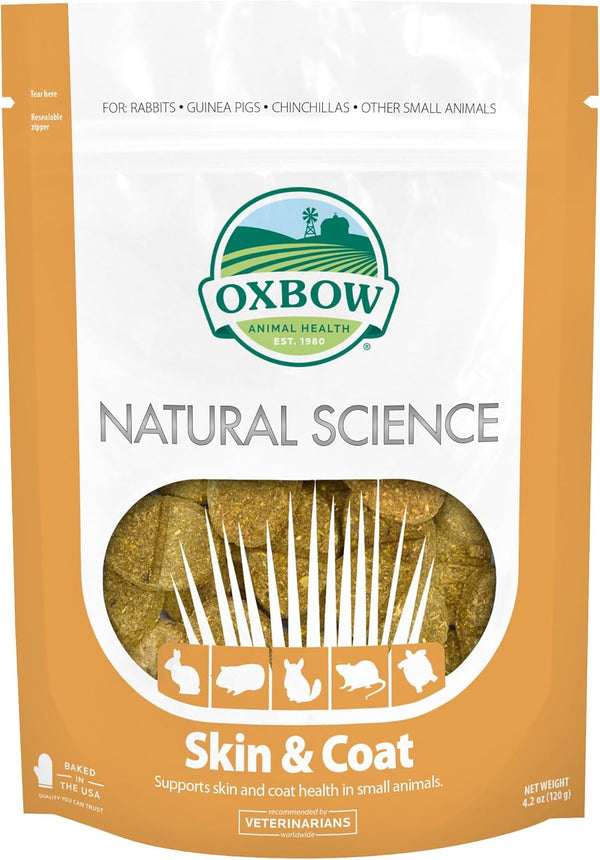 Oxbow Natural Science Skin & Coat Support, Supplement for Rabbit & Guinea