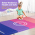 Matladin 76"L 30"W 1.5"Th Folding Gymnastics Gym Exercise Aerobics Mat, x x Folding Exercise Mat, Easy to Clean PU