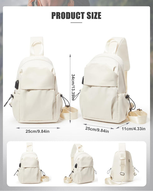 Backpacks Backpack Backpack Tactical Small Sling Bag Crossbody Shoulder Bag for Men Women, Multipurpose Anti-Theft