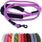 MayPaw Heavy Duty Rope Dog Leash, 1/4" x 6FT Nylon Pet Training Leash for Small Dogs, Pink-Blue Dot