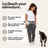 Hands Free Dog Leash with Treat Pouch Waterproof Cross Body & Waist Leash for Dog Walking and Training with Poop Bag