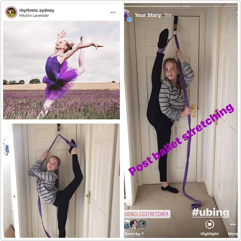 UBING Leg Stretcher, Over The Door Flexibility Trainer, Stretch Strap for Dance, Ballet, Cheer, Gymnastics, Taekwondo