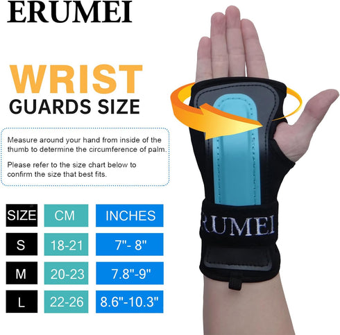 Impact Wrist Guards for Snowboarding, Skating, Skiing, Sport Protection Gear