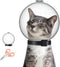 Cat Muzzle Combo - Adjustable Cat Hood - Breathable Anti-Bite Muzzles for Small Pets (M for Neck 6.8-9.25")