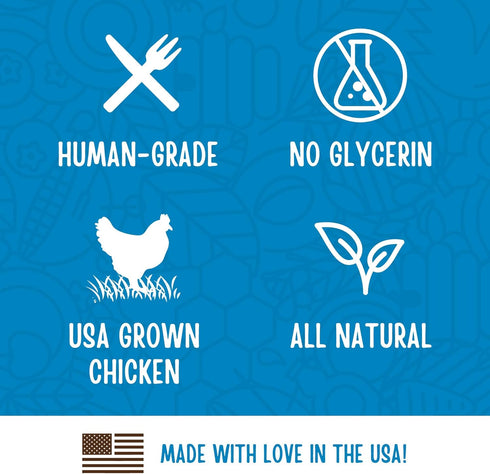 Full Moon Chicken Fillet Healthy All Natural Dog Treats, Human Grade, Made in USA, 48 oz