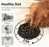 4 Cups Slow Feeder Dog Bowls for Large Breeds, Dog Puzzle Feeder, Black Slow Eating Bowl, 1 Pcs