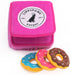 ZippyPaws Burrow Food Buddies Donutz Box - Interactive Hide and Seek Dog Toys, Colorful Squeaky Plush Puzzles for Small