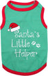 Parisian Pet Funny Christmas Holiday Dog Cat Shirts, Naughty or Nice, Santa's Helper, M
