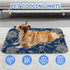 Generic 28" X22" Dog Cooling Mat Outdoor Ice Silk Cooling Mat for Dogs Large White Butterflies Large Dog Bed Washable